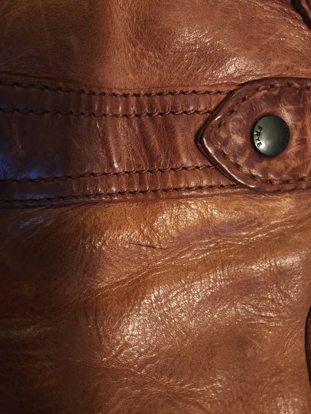 Brown Leather Satchel Handbag - Classic Women's Tote
